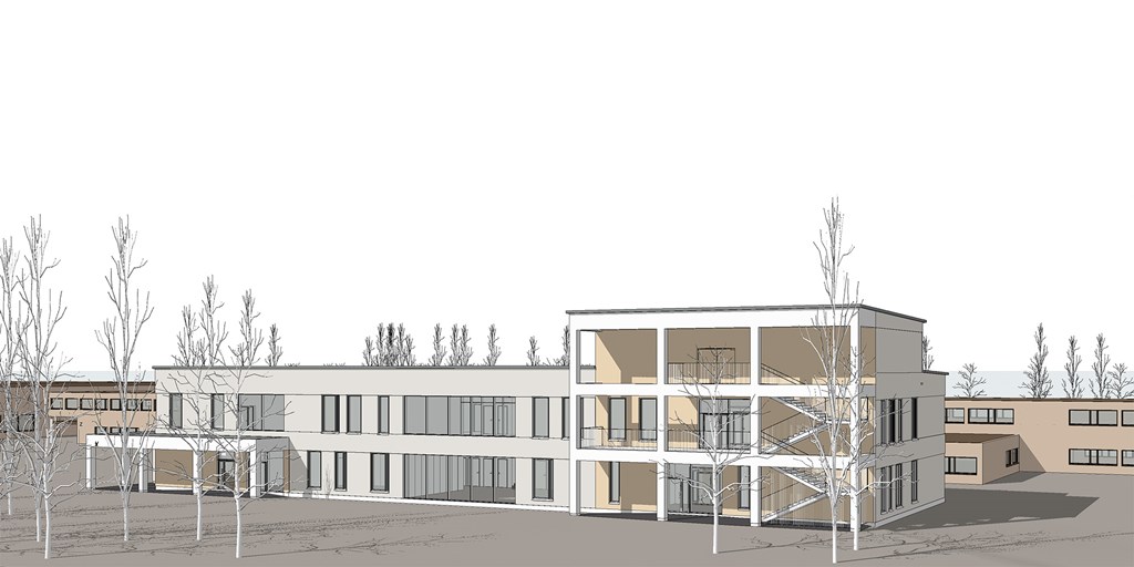 Isolahden koulun laajennus 1