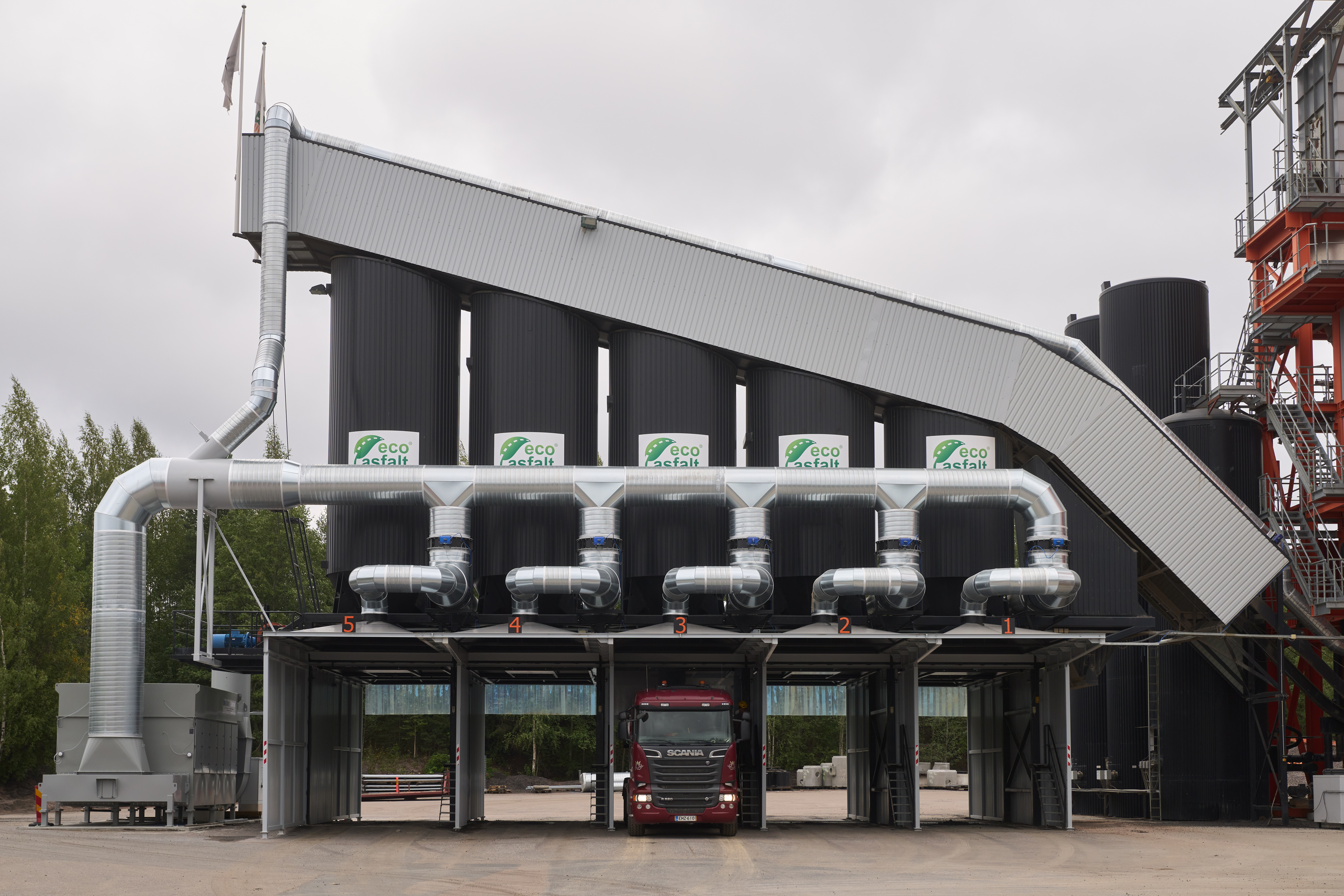 Peab Asfaltin Blue Smoke Control-laite