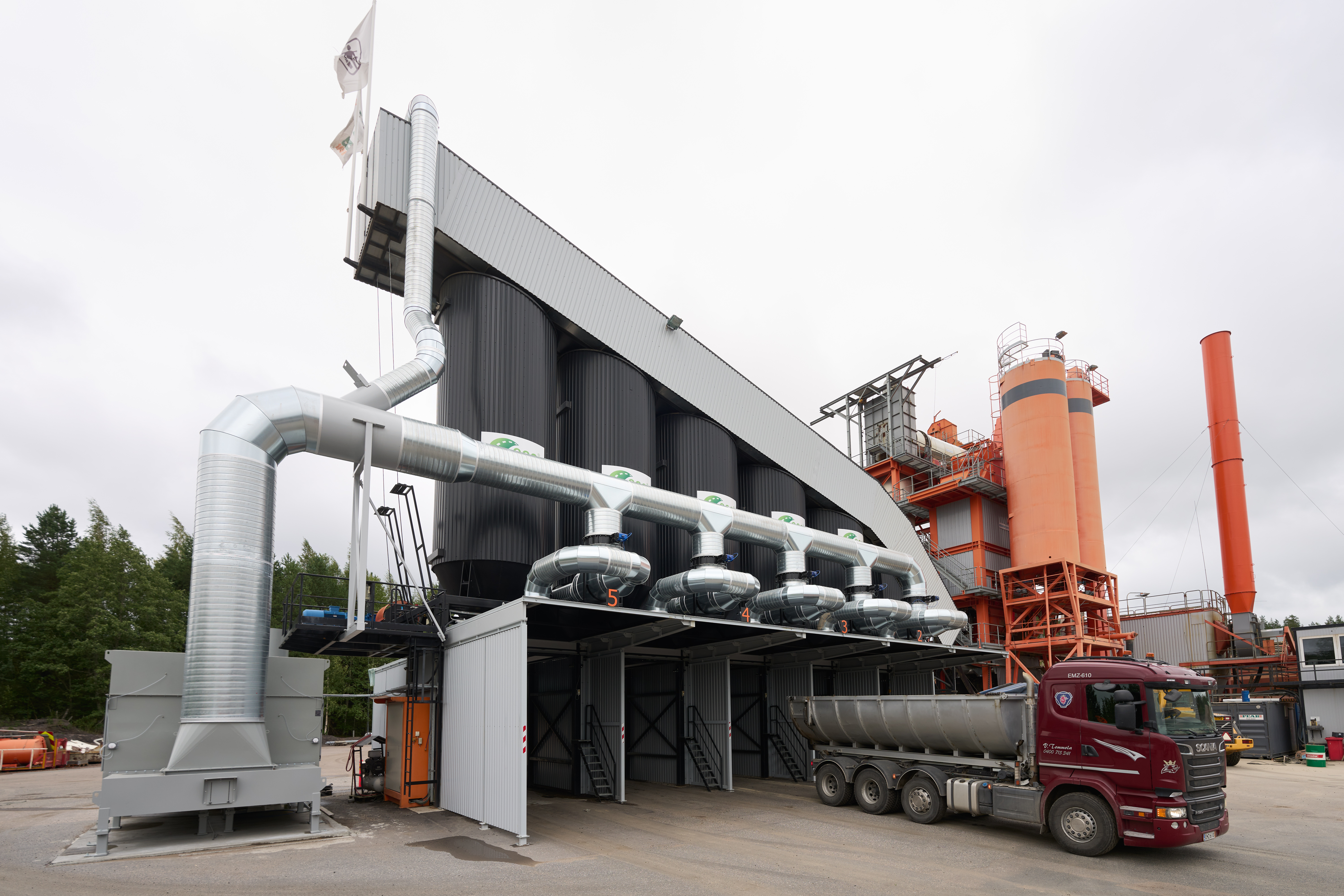 Peab Asfaltin Blue Smoke Control-laite